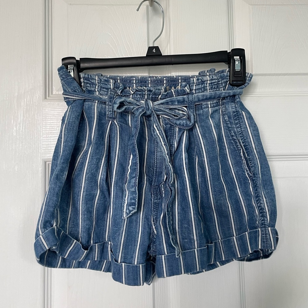 American Eagle pinstripe shorts